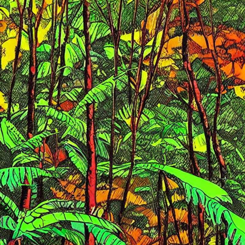 Lush canopy of Bwindi Impenetrable Forest, Uganda, a primeval realm teeming with life and ancient secrets, beckoning adventurers and nature enthusiasts alike.
