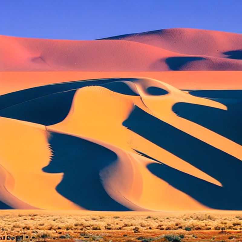 Towering red dunes of Sossusvlei, Namibia, painted in the warm light of the setting sun, showcasing the stark beauty and timeless wonder that makes this landscape so incredibly special.