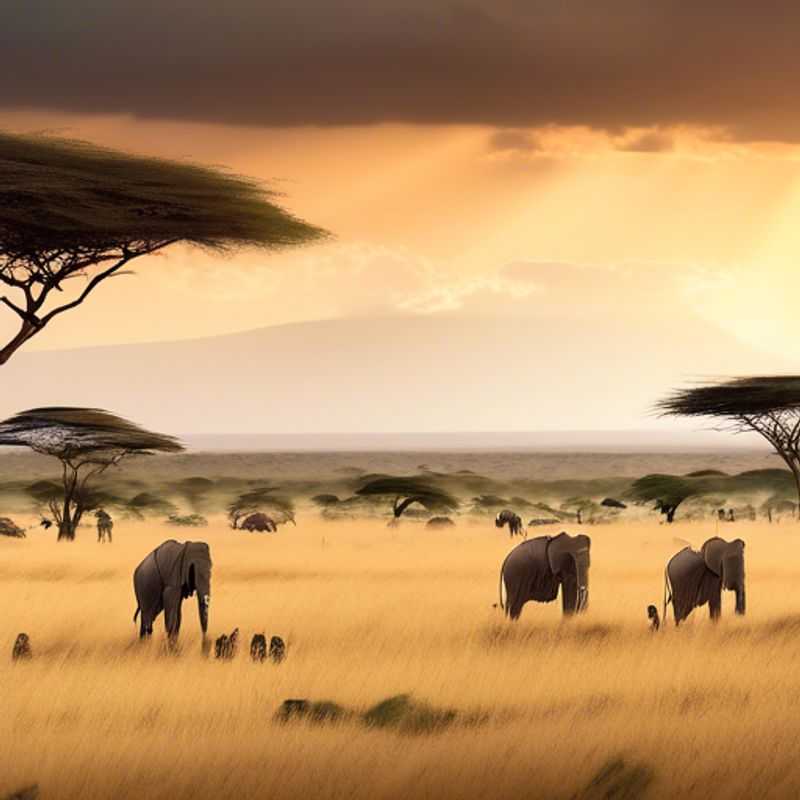 Here are a few options for alt text in Spanish for an image of the Maasai Mara National Reserve, depending on the specific content of the image: