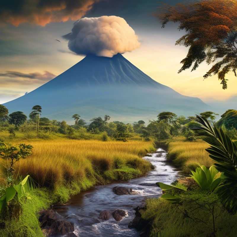 Le Parc National des Virunga en République Démocratique du Congo, un paysage spectaculaire de volcans, de forêts et de faune incroyable.