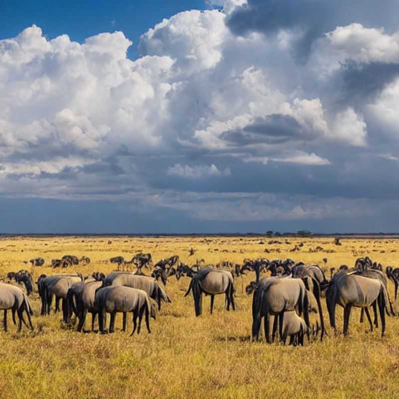 Le parc national du Serengeti, Tanzanie : un paysage époustouflant illustrant l'importance de la sécurité lors d'un safari.