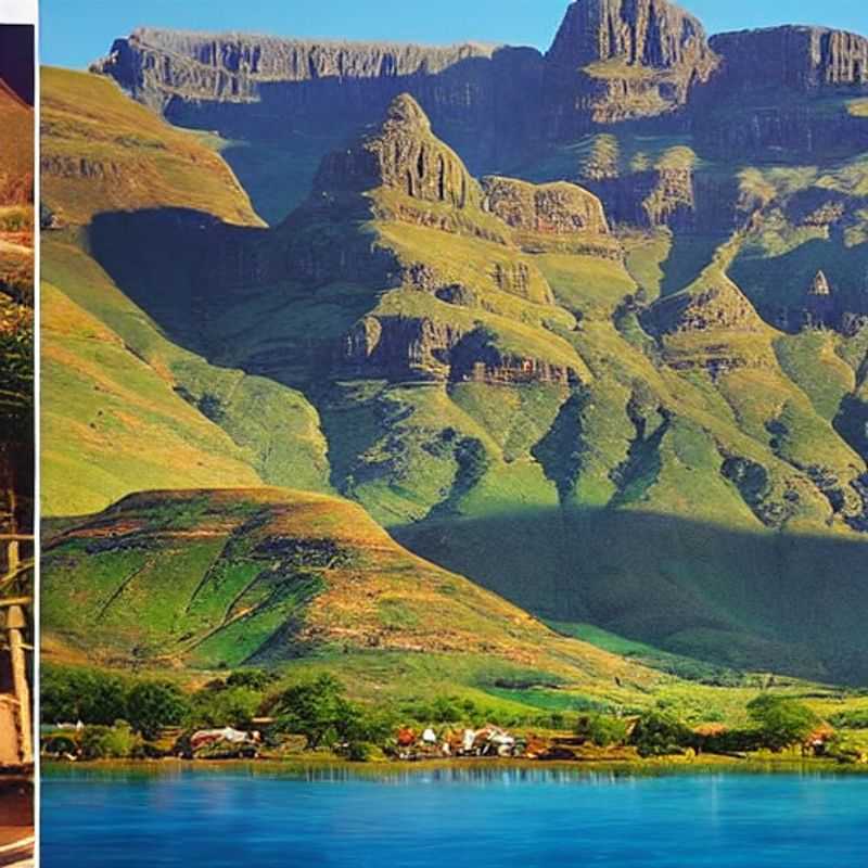 Les montagnes du Drakensberg en Afrique du Sud, un paysage majestueux idéal pour des vacances d'été.