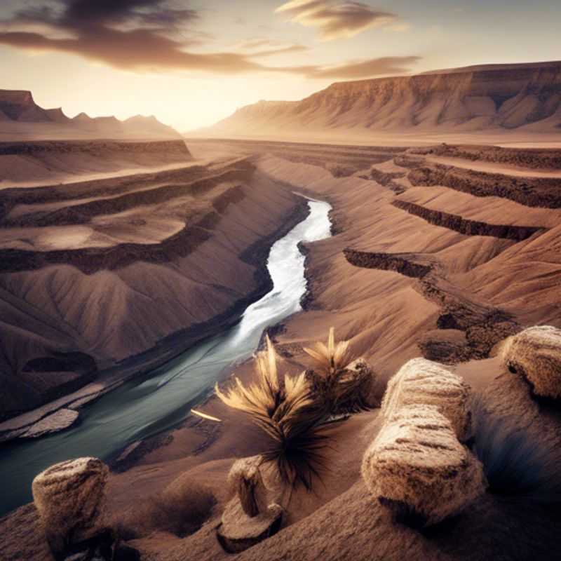 Le spectaculaire canyon Fish River en Namibie, un paysage époustouflant.