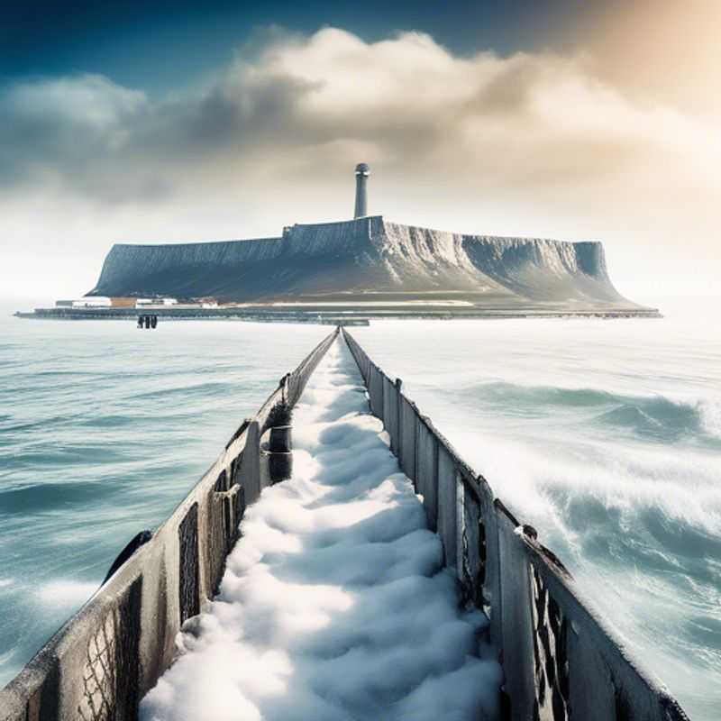 Robben Island, South Africa: A poignant view of the island prison where Nelson Mandela was held, a powerful symbol of resilience and the fight against apartheid.