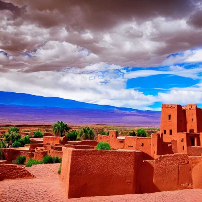 The breathtaking, fortified Kasbah of Aït Benhaddou, Morocco, a testament to Berber architecture and a reminder of the importance of safe and responsible travel in this stunning, historical location.