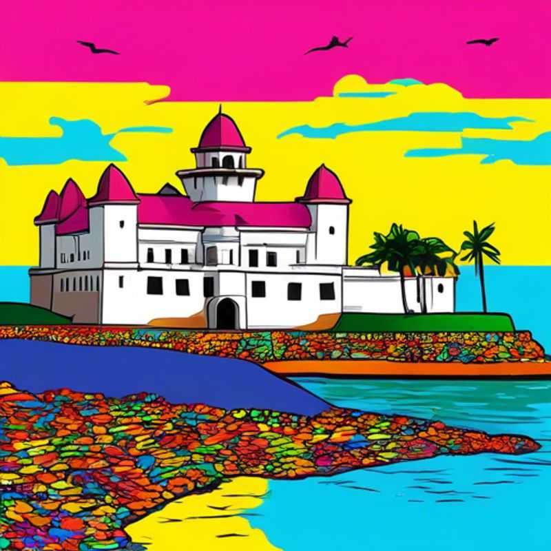 El Castillo de Elmina, Ghana: Imponente fortaleza que refleja la trágica historia de la trata transatlántica de esclavos.