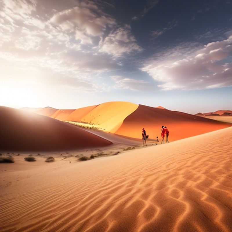 Here are a few options for alt text for an image of the Sossusvlei Dunes in Namibia, catering to different aspects:
