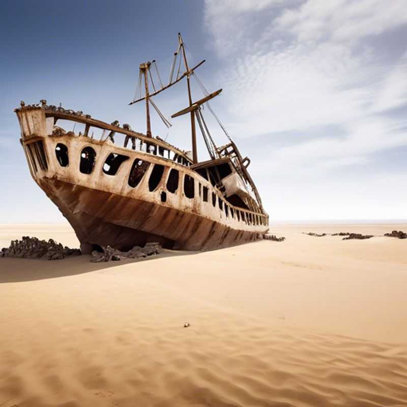 Une famille, comprenant des enfants, de The Business Traveler, admirant les paysages sauvages et mystérieux de la Côte des Squelettes en Namibie lors de leur escapade hivernale.
