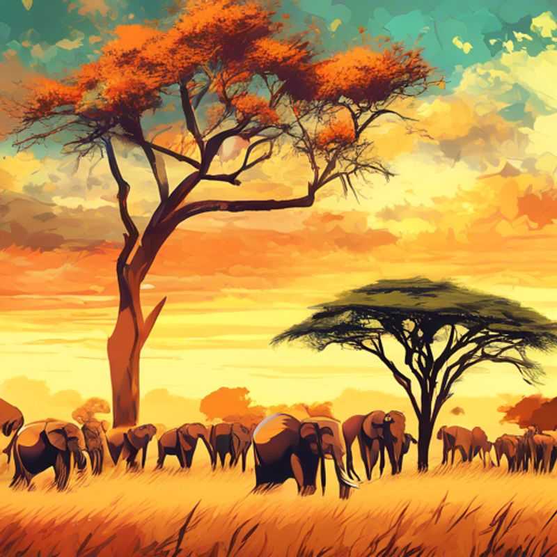 Le parc national Kruger, Afrique du Sud : une vue imprenable sur la savane africaine.
