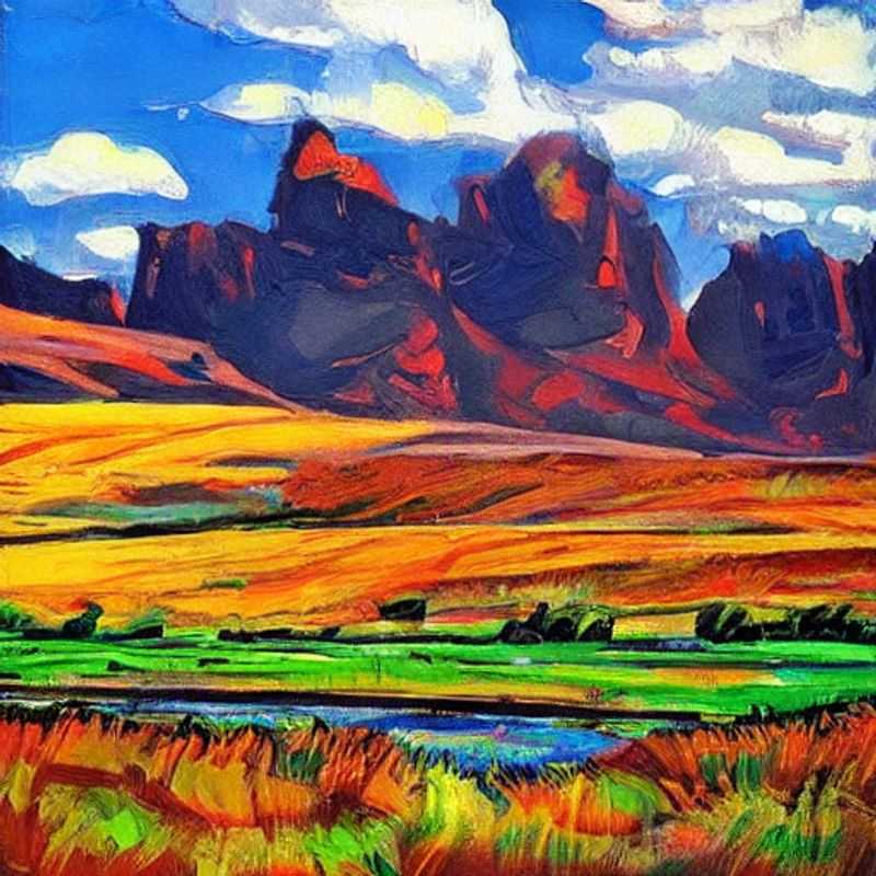 Breathtaking vista of the Lesotho Highlands, showcasing the dramatic beauty and rugged terrain, highlighting the importance of careful planning and safety precautions when trekking in this region.