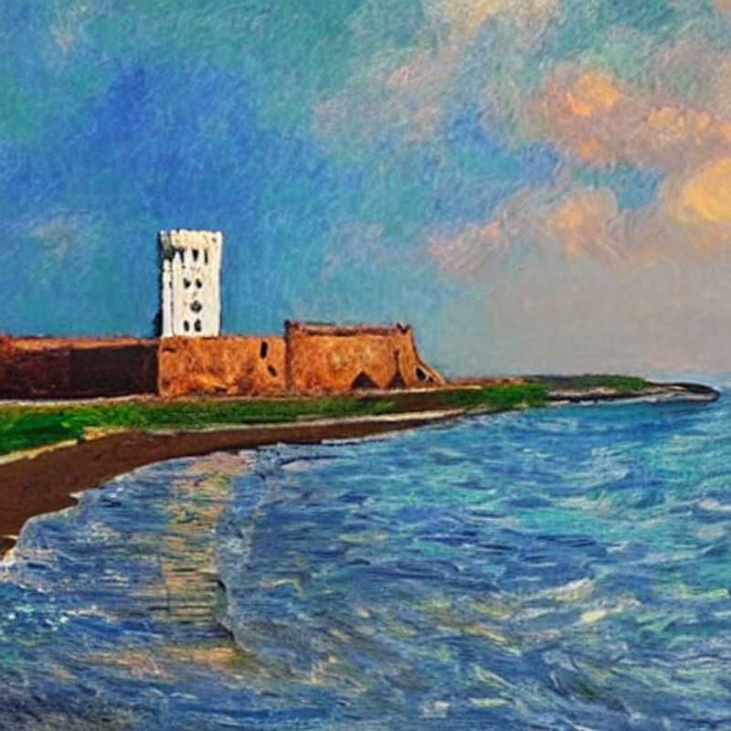 Elmina Castle, Ghana: A poignant historical landmark, showcasing the sobering legacy of the transatlantic slave trade.