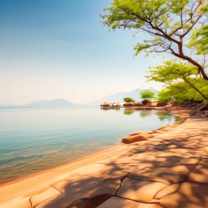 Le lac Malawi, un joyau bleu azur au cœur du Malawi, offrant une vue imprenable sur ses eaux cristallines et sa beauté naturelle.