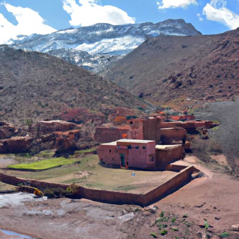Exploring the Nearby Oasis of Fint in Atlas Film Studios, Morocco, During the Enchanting Spring Season