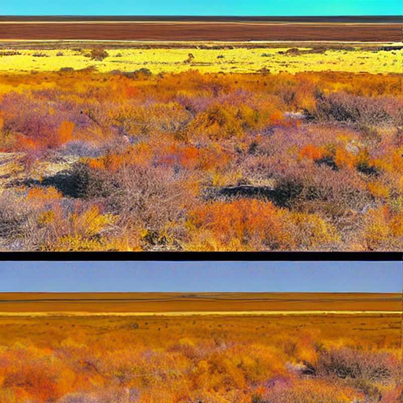 Paisaje impresionante del Parque Nacional Etosha, Namibia.