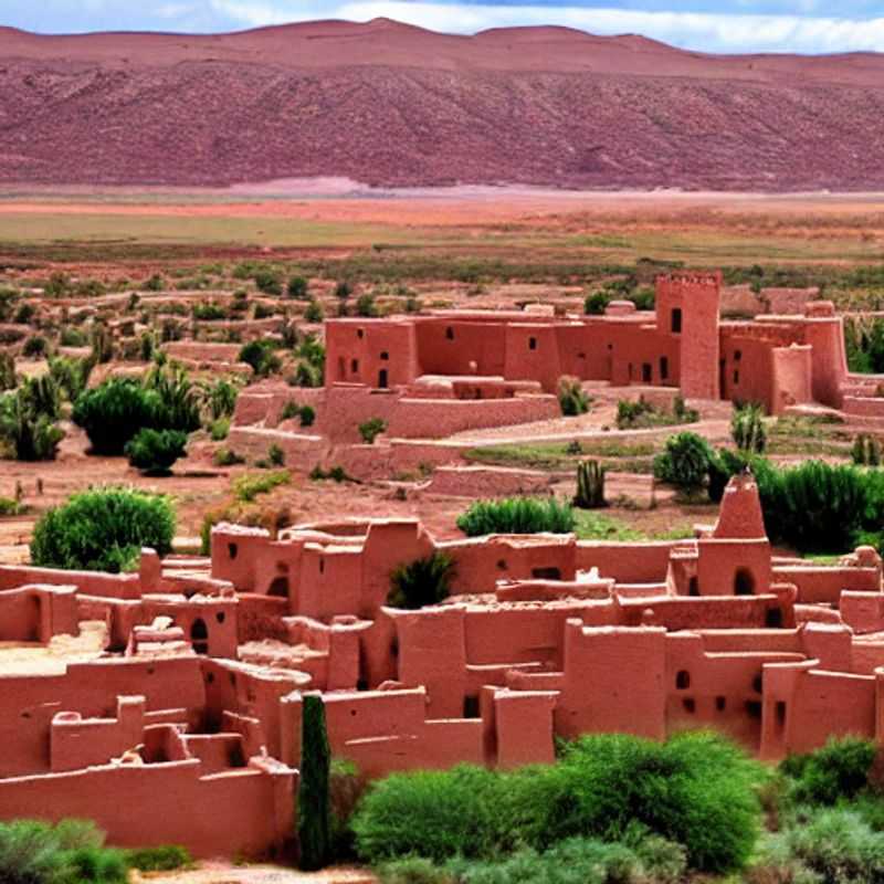 The majestic kasbah of Aït Benhaddou, Morocco, a stunning example of earthen architecture, illustrating the beauty and historical significance of the region.