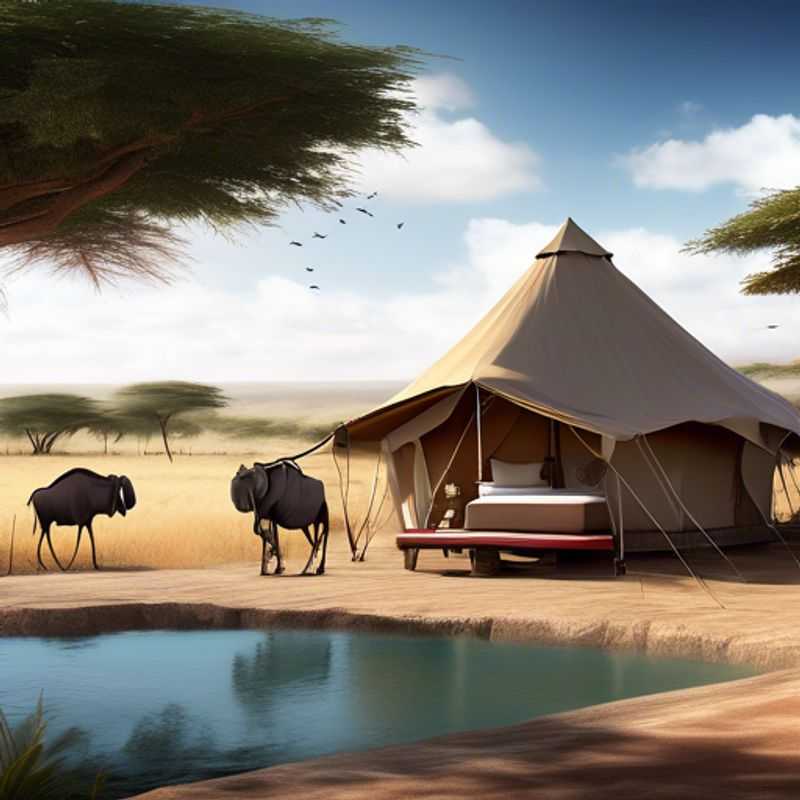 Survolez les plaines d'Afrique : Une aventure romantique en montgolfière au cœur de la migration des gnous