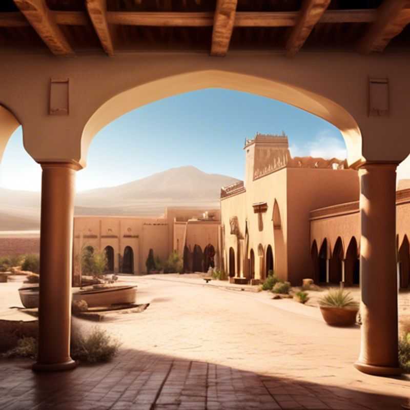 Una pareja explora los icónicos escenarios de los Atlas Film Studios en Marruecos, una joya cinematográfica donde la magia del desierto cobra vida, durante una escapada ecológica entre el verano y el otoño.