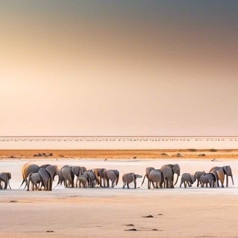 ¡Aventura en Etosha&#58; Descubre los Cinco Grandes en un Safari Guiado durante el Verano!