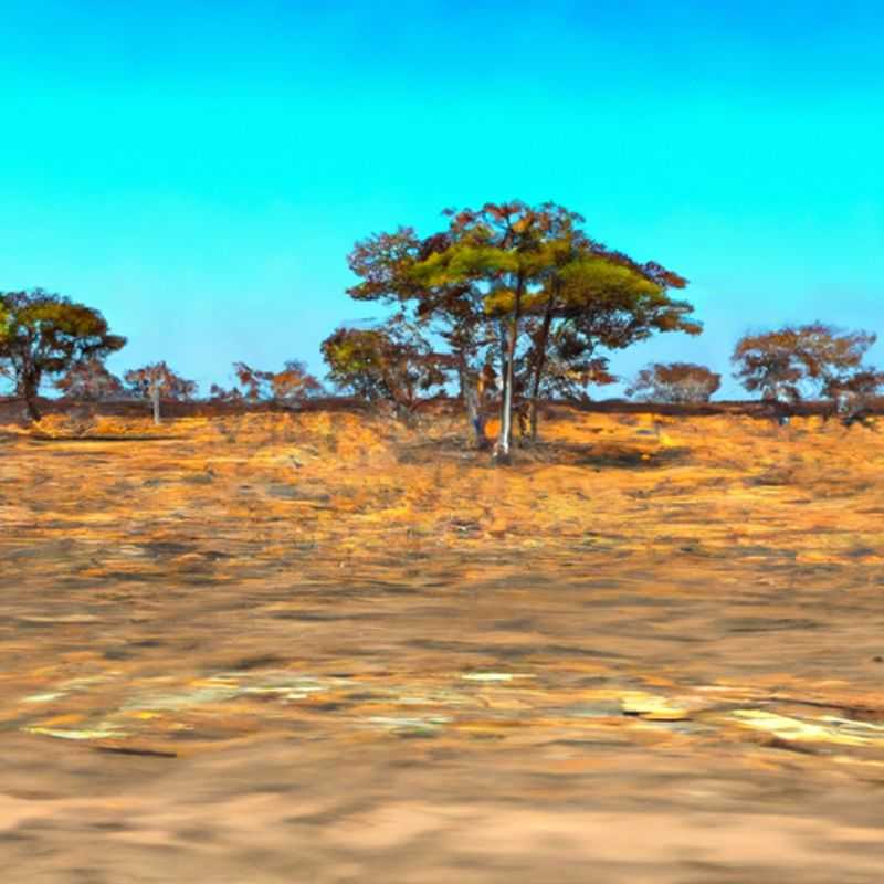 A group of four adventurers embarking on an unforgettable 2-week winter safari in Etosha National Park, Namibia, surrounded by the vast and awe-inspiring African wilderness.