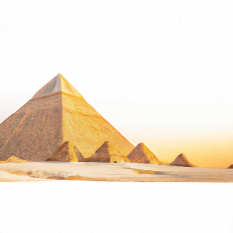 A group of six intrepid explorers stand in awe before the majestic pyramids of Giza, their silhouettes etched against the golden sands of the Sahara Desert during their weeklong winter expedition to Egypt.