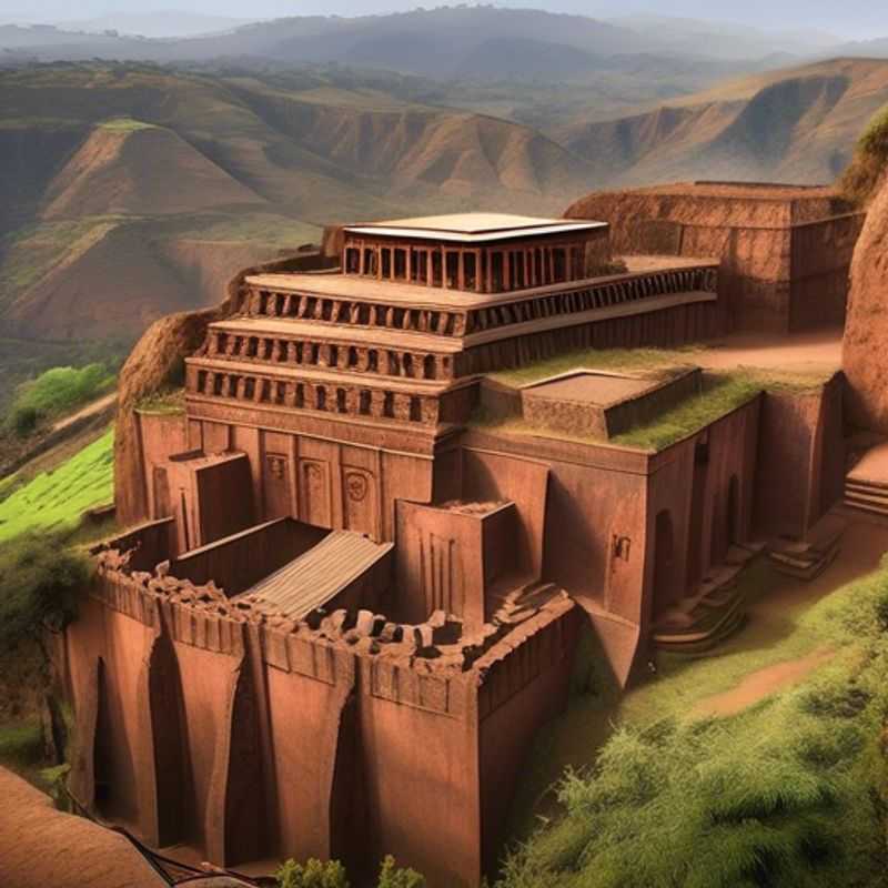 Les églises rupestres de Lalibela, Ethiopie : une merveille architecturale taillée dans la roche, un témoignage unique de l'histoire et de la foi.