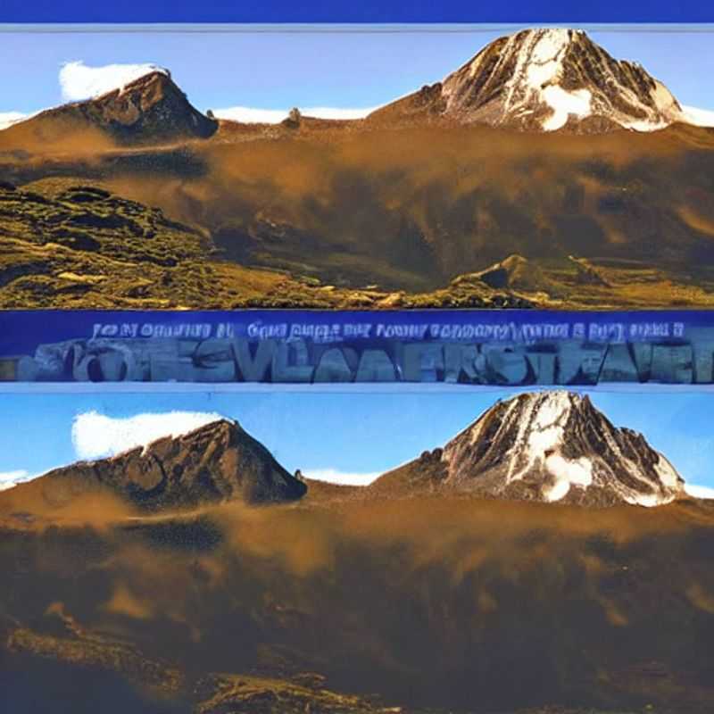 Le majestueux Mont Kilimanjaro, enneigé, se dressant au-dessus des paysages tanzaniens.