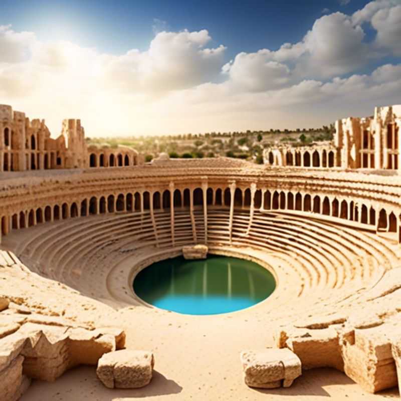 Deux couples, voyageurs de longue date, admirent la majesté de l'amphithéâtre d'El Djem, en Tunisie, lors de leur escapade hivernale de cinq jours.