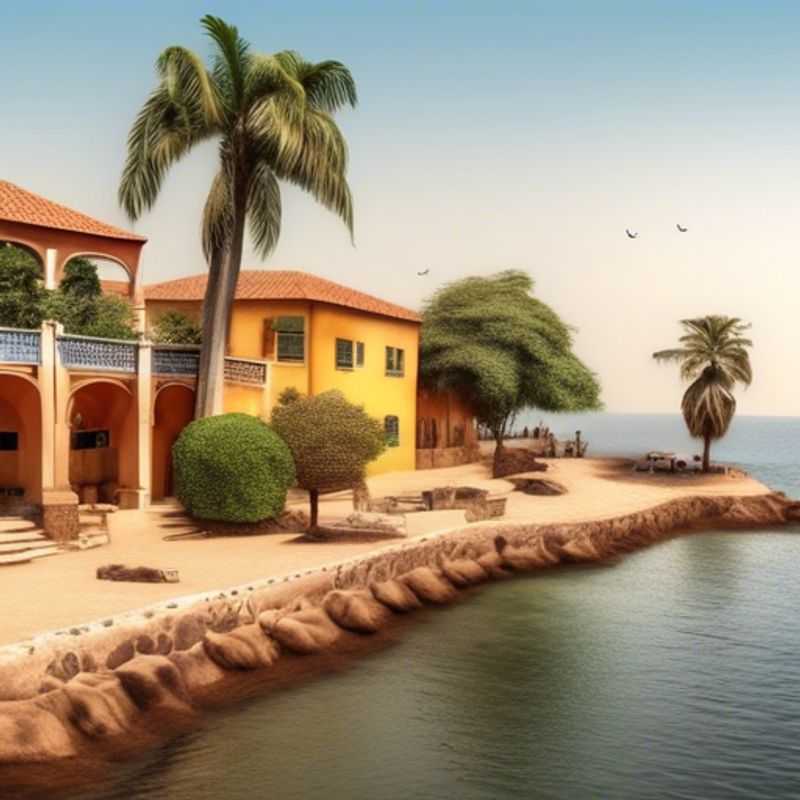 Découvrez la tranquillité de Gorée Island, Sénégal : une promenade colorée à travers l'histoire coloniale au printemps