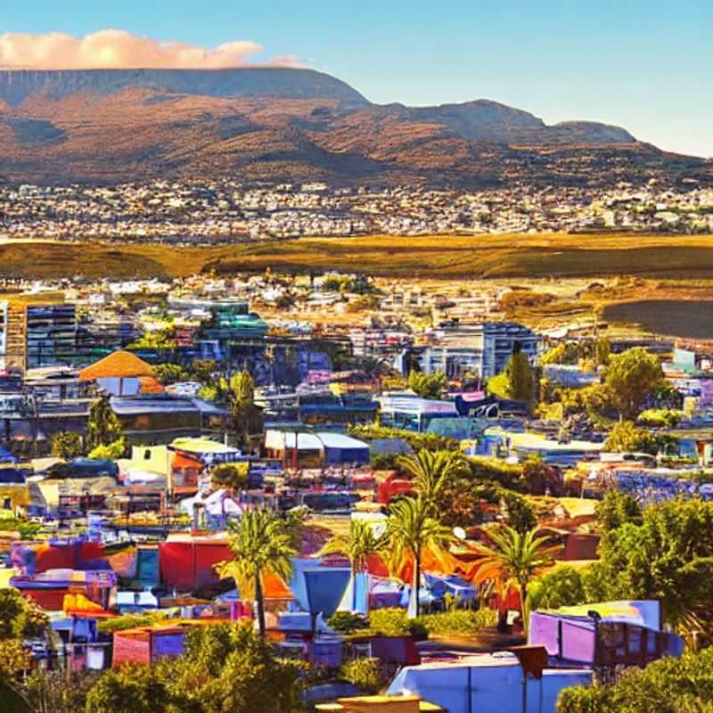 Simon's Town, Afrique du Sud, ensoleillée : une journée d'été idyllique.