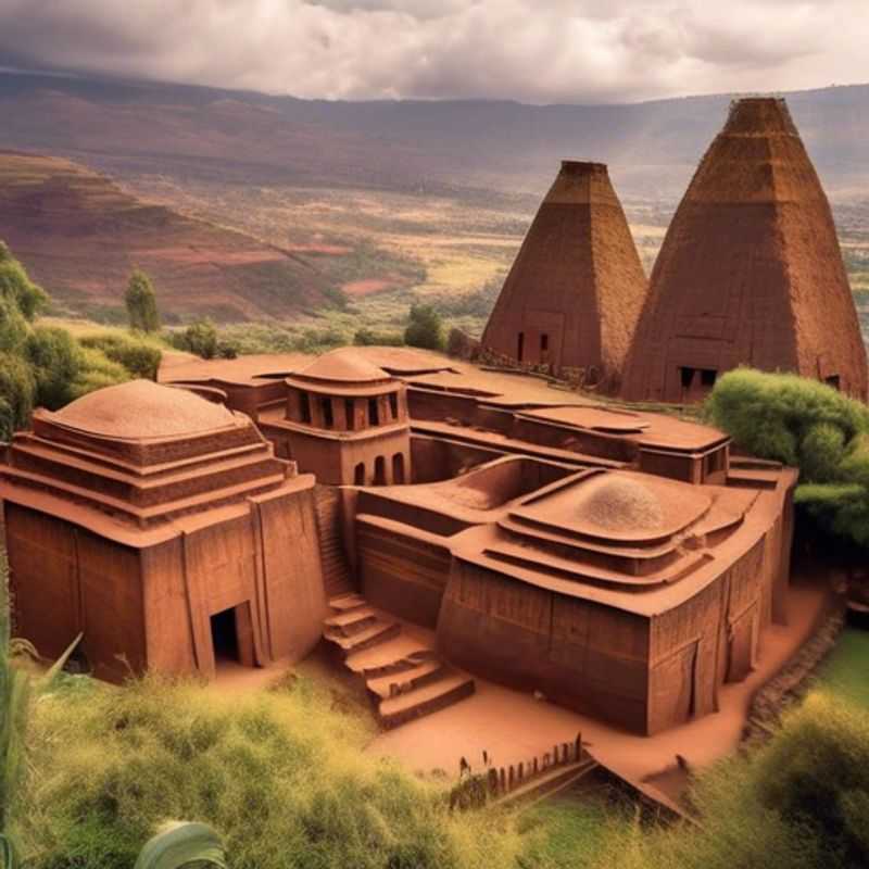 Les églises rupestres de Lalibela, Éthiopie : une merveille architecturale sculptée dans la roche, témoignage d'une histoire et d'une foi exceptionnelles.