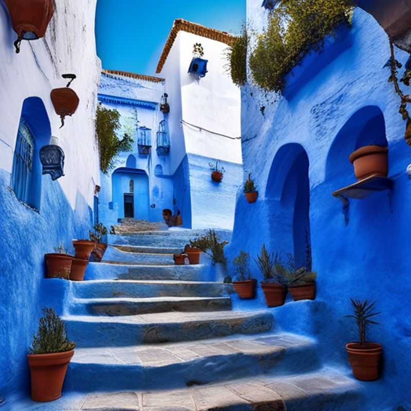 Here are a few options for alt text for an image of Chefchaouen, Morocco, depending on the specific image: