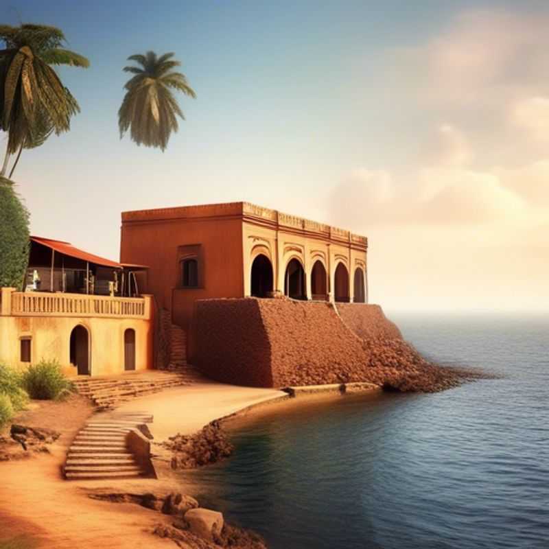 L'île de Gorée, Sénégal, un lieu chargé d'histoire où un voyageur solitaire, un explorateur invétéré, découvre les témoignages poignants d'un passé tumultueux, lors de son escapade printanière.