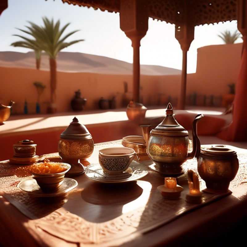 Découvrez les saveurs authentiques du Maroc : Visitez un marché local pour goûter une variété d'épices et de plats marocains à l'Atlas Film Studios pendant le printemps