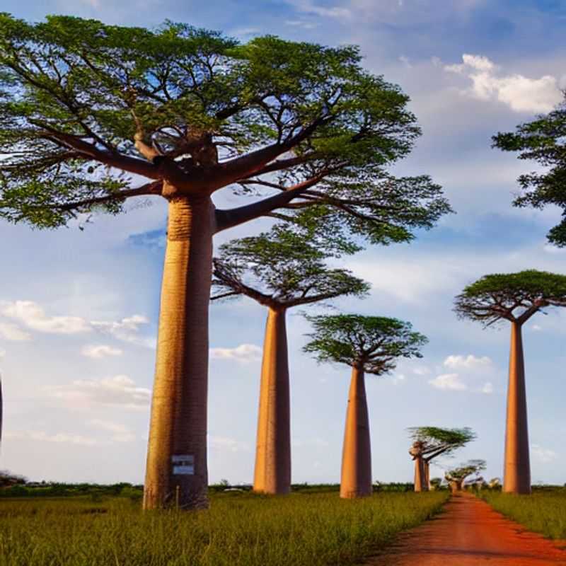 The majestic Avenue of the Baobabs in Madagascar, showcasing the stunning landscape and highlighting the importance of responsible and safe travel practices in this breathtaking location.
