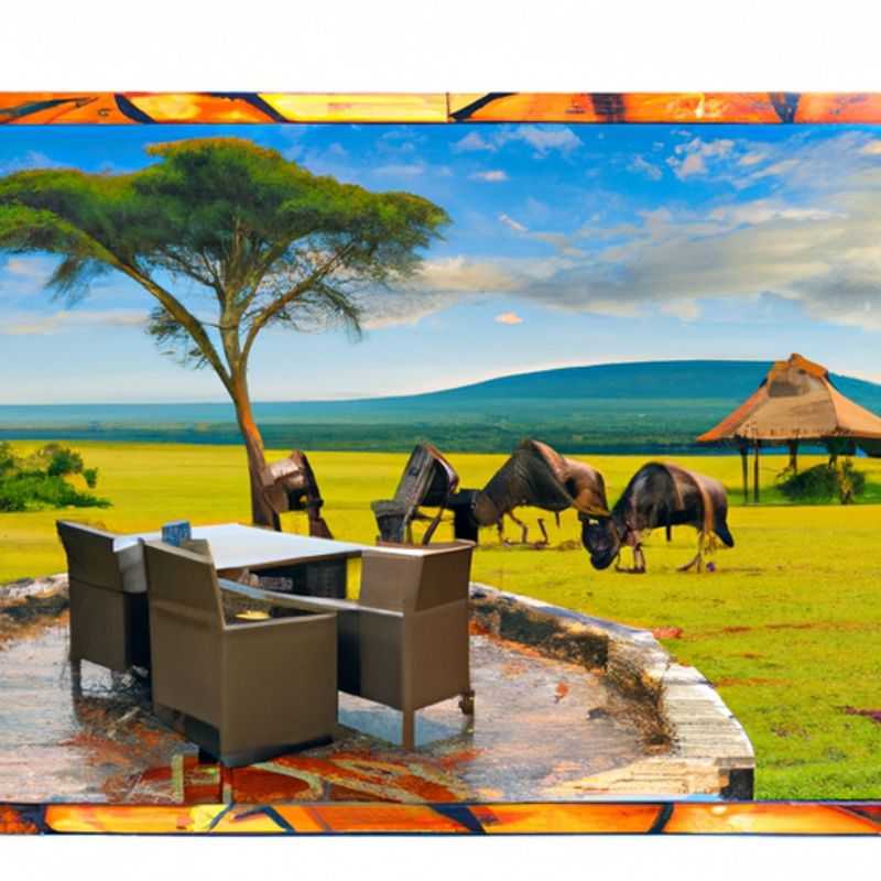 Hot Air Balloon Safari Over the Serengeti in Wildebeest Migration&#44; Kenya/Tanzania during Winter