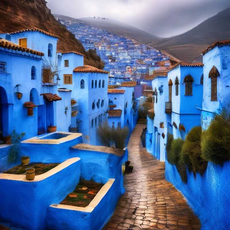 Here are a few options for alt text for an image of Chefchaouen, Morocco, depending on the specific image: