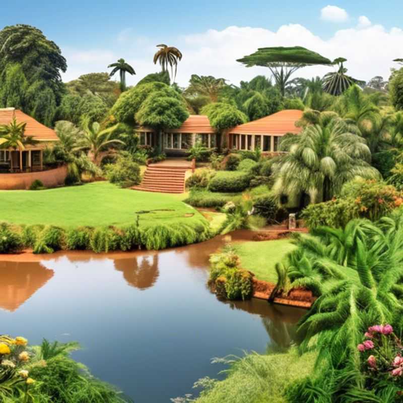 A solo traveler explores the lush greenery of Entebbe Botanical Garden in Uganda, a serene oasis teeming with vibrant flora and fauna.