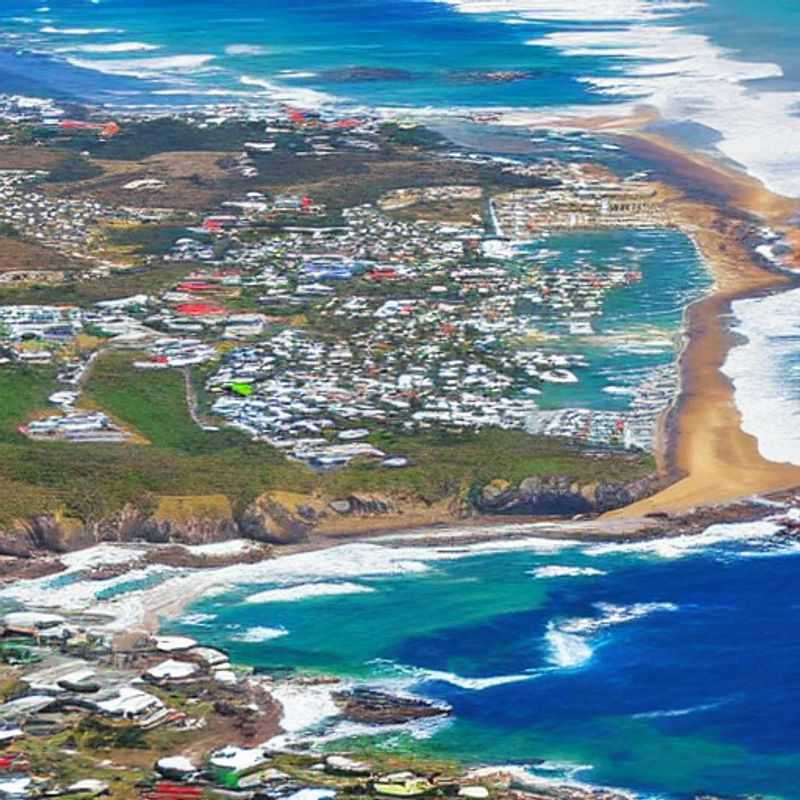 Cabo Vidal, África do Sul: Paisagem deslumbrante, ilustrando a beleza natural que torna a região um destino incrível, mas que requer precauções de segurança para uma viagem tranquila.