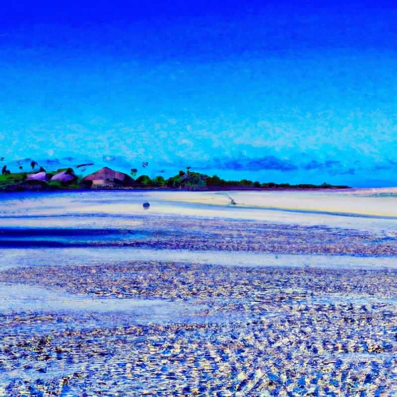 A couple strolls along the pristine sands of Diani Beach, Kenya, their footprints the only disturbance on the tranquil shoreline. The azure waters of the Indian Ocean shimmer in the distance, inviting them to embrace the beauty of this tropical paradise during their whirlwind 24-hour winter escape.