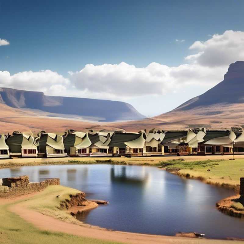 Les montagnes majestueuses et les paysages à couper le souffle des Hautes Terres du Lesotho.