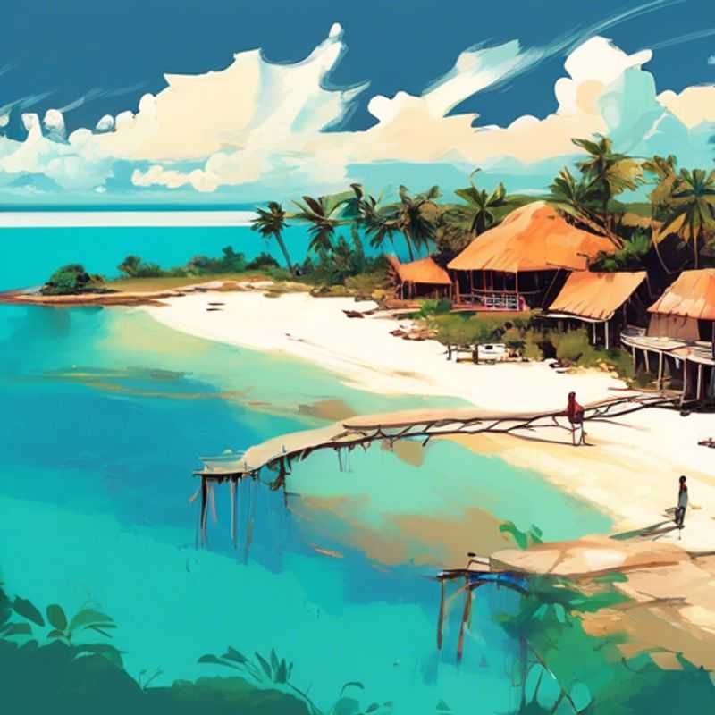 L'île de Pemba, Tanzanie : eaux turquoise scintillantes et plages de sable blanc immaculé.