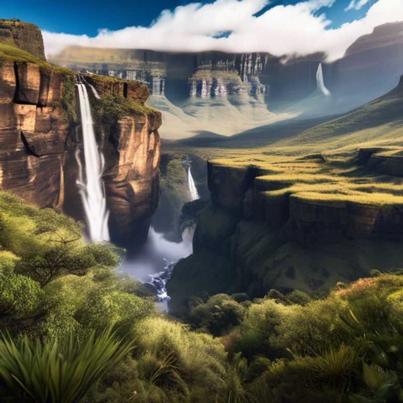 Descubre la Reserva de Juego del Castillo del Gigante: Un viaje otoñal por los impresionantes paisajes de las Montañas Drakensberg, Sudáfrica