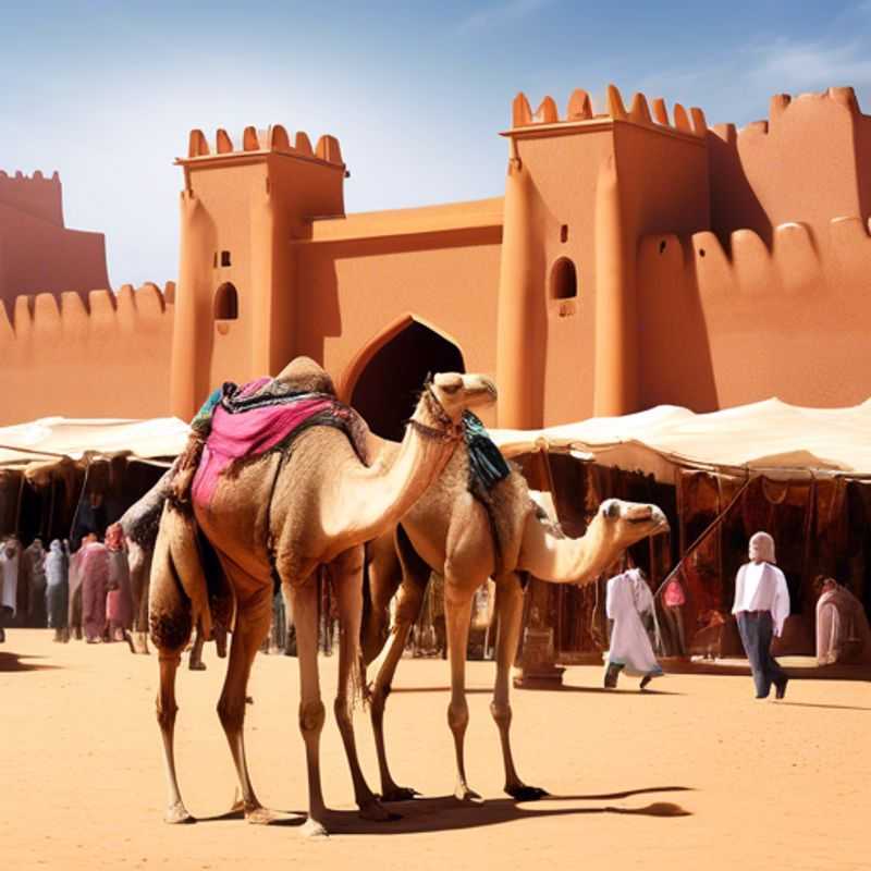 Le marché aux chameaux animé de Guelmim, Maroc : une immersion dans la culture et le commerce traditionnels.