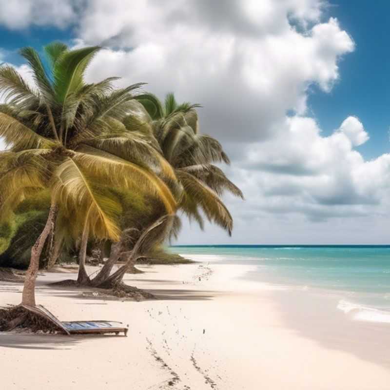 Solitario viajero disfrutando de las aguas cristalinas y la arena dorada de la playa de Tiwi, en Kenia, durante su escapada de tres semanas entre el verano y el otoño.