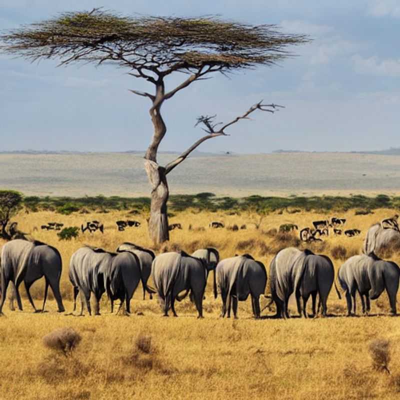 Le Parc National du Serengeti, Tanzanie :