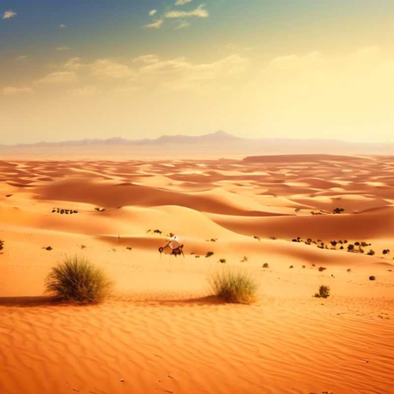 Trois couples d'hommes d'affaires aventureux explorant les vastes étendues du désert du Sahara, au Maroc/Tunisie, durant leur voyage printanier rempli de découvertes.