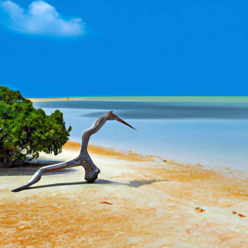 A lone traveler basking in the tranquil embrace of the Bijagós Archipelago, Guinea-Bissau, during an enchanting 5-day autumn retreat. The archipelago's pristine beaches, vibrant marine life, and serene atmosphere provide a sanctuary for reflection and rejuvenation.