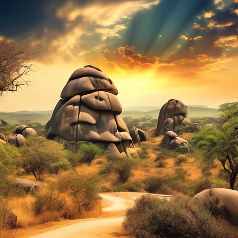Les collines de Matobo au Zimbabwe, un paysage spectaculaire de rochers granitiques et de végétation luxuriante.