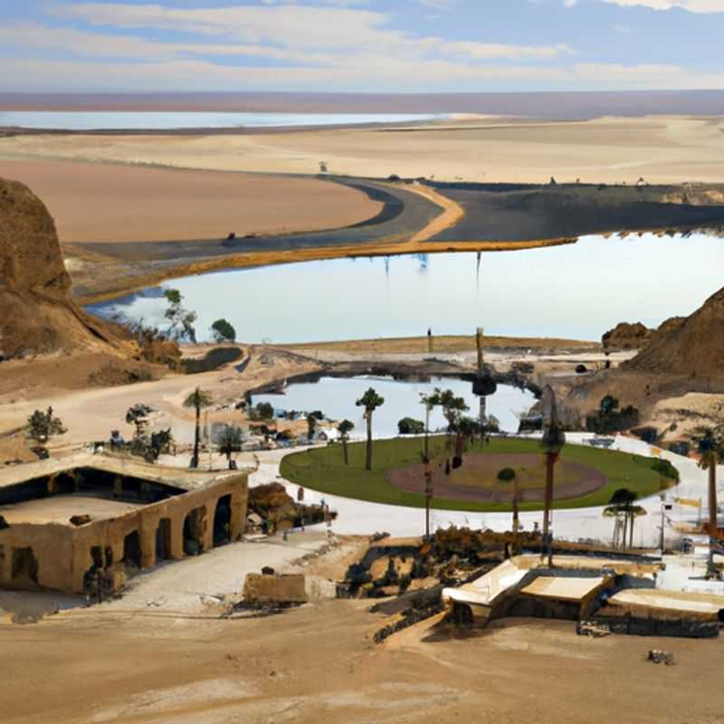 A family with gleeful children embarks on an adventurous 3-day spring expedition through the surreal landscapes of Wadi El Rayan, Egypt, where towering waterfalls and tranquil lakes paint a vibrant canvas of natural wonders.