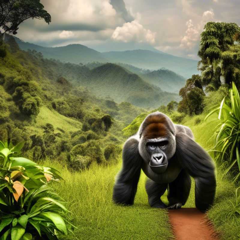 The Gap Year Traveler stands in awe before the lush, emerald canopy of Bwindi Impenetrable Forest in Uganda, a verdant haven teeming with life and the promise of unforgettable encounters with the majestic mountain gorillas that call this enchanting wilderness home.